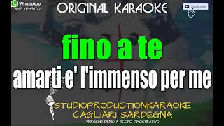 Eros Ramazzotti ft Antonella Bucci Amarti è limmenso per me Duetto voce maschile KARAOKE STRUM [upl. by Lehcin]