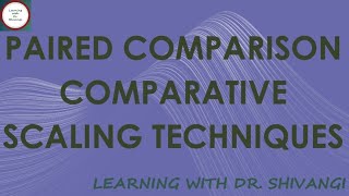 Paired Comparison Scaling Technique [upl. by Nbi]