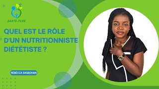 Quel est le rôle dun Nutritionniste Diététiste [upl. by Pros228]