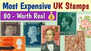 Most Expensive UK Stamps  Part 3  80 Rare British Postage Stamps Worth Money [upl. by Cammy]