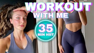 35 MIN ATHOME WORKOUT  no equipment workout with me [upl. by Anoj]