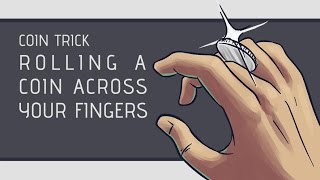 Coin Trick How to Roll a Coin Across Your Knuckles HD [upl. by Tutt475]