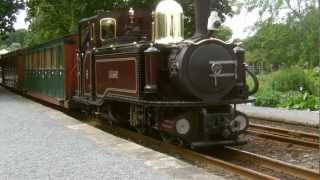 HD Ffestiniog Railways Replica Single Fairlie Taliesin Departs Minffordd with Empty Stock [upl. by Rie507]