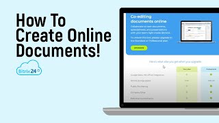 How to Create Online Documents on Bitrix 24 easy [upl. by Jade725]