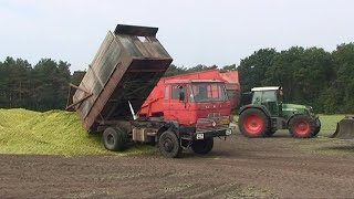 Maïs 2009 Veehouderij Intven met Ahlmann AZ 150 DAF 4x4 John Deere 5460Kemperbek [upl. by Lull]