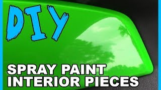 How to Spray Paint Interior Pieces  GLASS [upl. by Ainevuol]