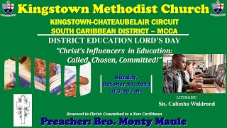 Kingstown Methodist Church  Sunday Morning Worship Service October 20 2024 at 700 AM [upl. by Paresh945]