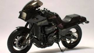 AOSHIMA 112 KAWASAKI GPZ900R Ninja CUSTOM [upl. by Ylrrad]