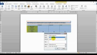 WORD  Wstawianie tabel użytkownika przy pomocy mechanizmu quotSzybkie częściquot [upl. by Aggri297]
