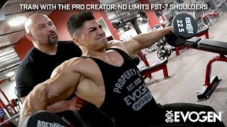 Train with The Pro Creator No Limits FST7 Shoulders with Andrei Deiu [upl. by Irpac621]