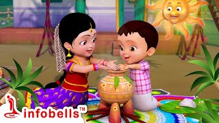 Sankranti Habba bandide  Chinnu Chitti  Kannada Rhymes for Children  Infobells [upl. by Aivad]