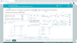 Calculating the solubility of an ionic compound when a common ion is present [upl. by Sikorski9]