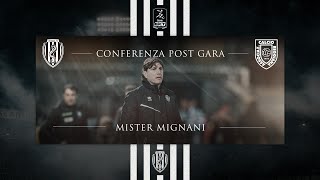 Cesena  Reggiana 11 Conferenza post partita Mister Mignani [upl. by Nivrek878]