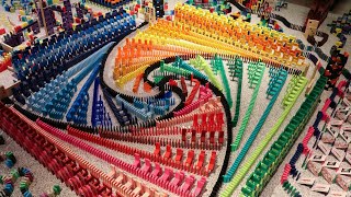 1000000 Dominoes falling is Oddly Satisfying [upl. by Dolloff994]