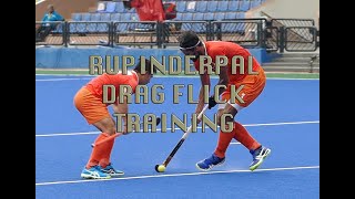 Rupinderpal Singh Drag Flick Training with Olympic hockey player [upl. by Wil266]