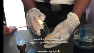 Ujian gas oksigen dan gas hidrogen oxygen test hydrogentest [upl. by Laural4]