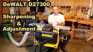 DeWalt D27300 Planer Thicknesser Blade Sharpening with Tormek SVH320 and DC250 Diamond Wheel [upl. by Cornelia]