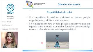 Aula 8 Métodos de controle de manipuladores robóticos [upl. by Rojam]