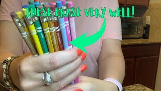 Crayola Erasable Colored Pencils Review [upl. by Anot]