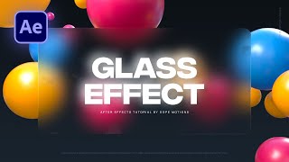 Create Frosted Glass in After Effects  After Effects Tutorial  No Plugins [upl. by Ayahc]