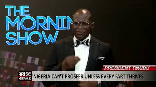 The Morning Show Nigeria Cant Prosper Unless Every Part Thrives  Tinubu [upl. by Ecirtnas120]