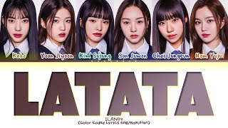 ILAND2 LATATA by GIDLE Lyrics Color Coded Lyrics [upl. by Herrah]