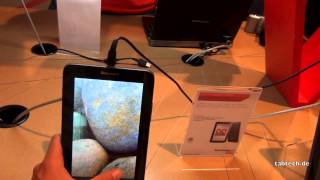 Lenovo IdeaTab A2107 Hands On  English  IFA 2012 [upl. by Eentihw]