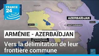 LArménie et lAzerbaïdjan ont entamé la délimitation de leur frontière commune • FRANCE 24 [upl. by Ynnek]