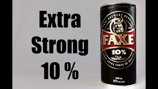 Faxe 10 Extra Strong Lager Review [upl. by Neb]