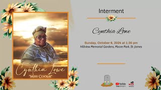 Interment Service for Cynthia Lowe [upl. by Llenaj]