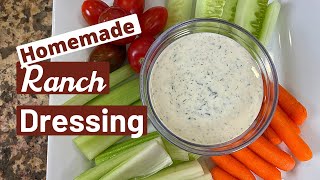 The Best Homemade Ranch Salad Dressing  Healthy Ingredients  Rockin Robin Cooks [upl. by Suiremed]