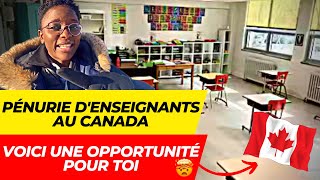 Il manque plus de 9000 ENSEIGNANTS au QUÉBEC  VOICI LE MÉTIER LE PLUS EN DEMANDE AU CANADA EN 2023 [upl. by Anneiv]