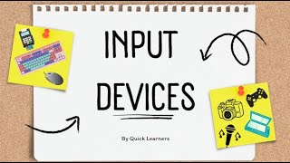 Input Devices  Types of Input Devices  Computer Fundamentals  quicklearnerss [upl. by Templeton]