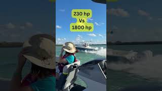 SeaDoo Pontoon Destroyed by Jupiter 43 seadooswitch jupiterboats seadooswitchtopspeed [upl. by Anerys]