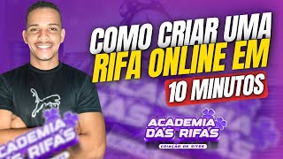 ⏰COMO CRIAR UMA RIFA ONLINE EM MINUTOS [upl. by Inavoj]