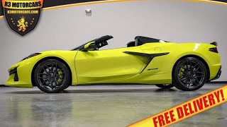 2023 CORVETTE Z06 2LZ CONVERTIBLE HTC ACCELERATE YELLOW WITH ONLY 1K MILES FOR SALE R3MOTORCARSCOM [upl. by Sul]