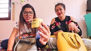 Whats in her bag  AG Vlogs EP 17  Amrutha Suresh  Abhirami Suresh [upl. by Ynattir]