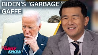 Trump amp the GOP Pounce on Bidens quotGarbagequot Gaffe  The Daily Show [upl. by Anitsua]