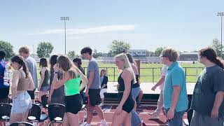 Wright City High School seniors practice for graduation [upl. by Arait]