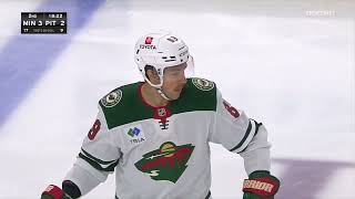 Kirill Kaprizov assists on Gaudreaus goal vs Penguins 29 oct 2024 [upl. by Richmound]