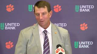 Clemson 66 App State 20 Dabo Swinney QampA pt 2 [upl. by Egreog]