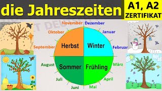 Jahreszeiten A1 A2 Wortschatz [upl. by Steiner]