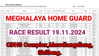 MEGHALAYA HOME GUARD PHYSICAL EFFICIENCY TEST PET 19 NOVEMBER 2024 [upl. by Gloria]