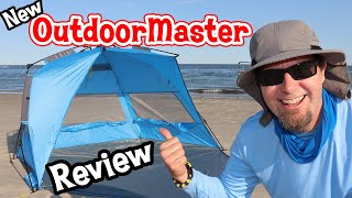 OutdoorMaster XL Beach Tent Review Beach Shade Size Comparison [upl. by Anaib]