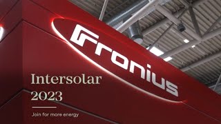 Join for more energy – Fronius at Intersolar Europe 2023 [upl. by Heather]