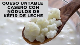 QUESO UNTABLE CASERO leche kefirada yogur griego [upl. by Corrie633]