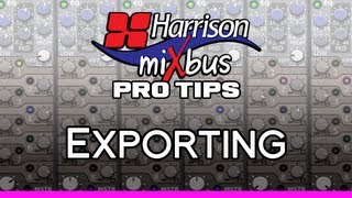 Pro Tips  Exporting Audio From Mixbus v2 [upl. by Cyn]