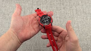 Garmin Instinct 2X Solar Flame Red Unboxing [upl. by Ollayos]