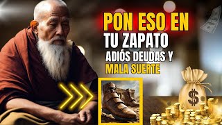 Ponte ESTO en el ZAPATO y NUNCA más te endeudarás ni tendrás mala suerte I SABIDURÍA BUDISTA [upl. by Adnotal]