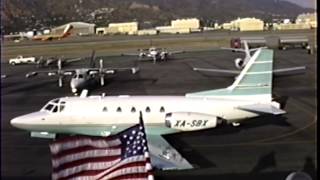 Classic Rockwell Sabreliner 60 Departing BUR [upl. by Ahsemac]